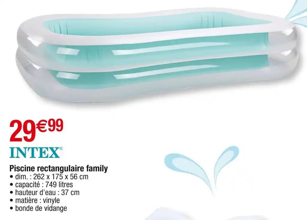 INTEX Piscine rectangulaire family