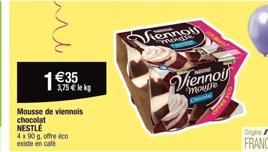 NESTLÉ Mousse de viennois chocolat