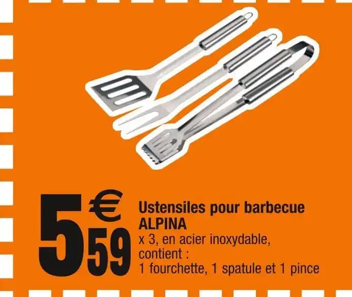 ALPINA Ustensiles pour barbecue
