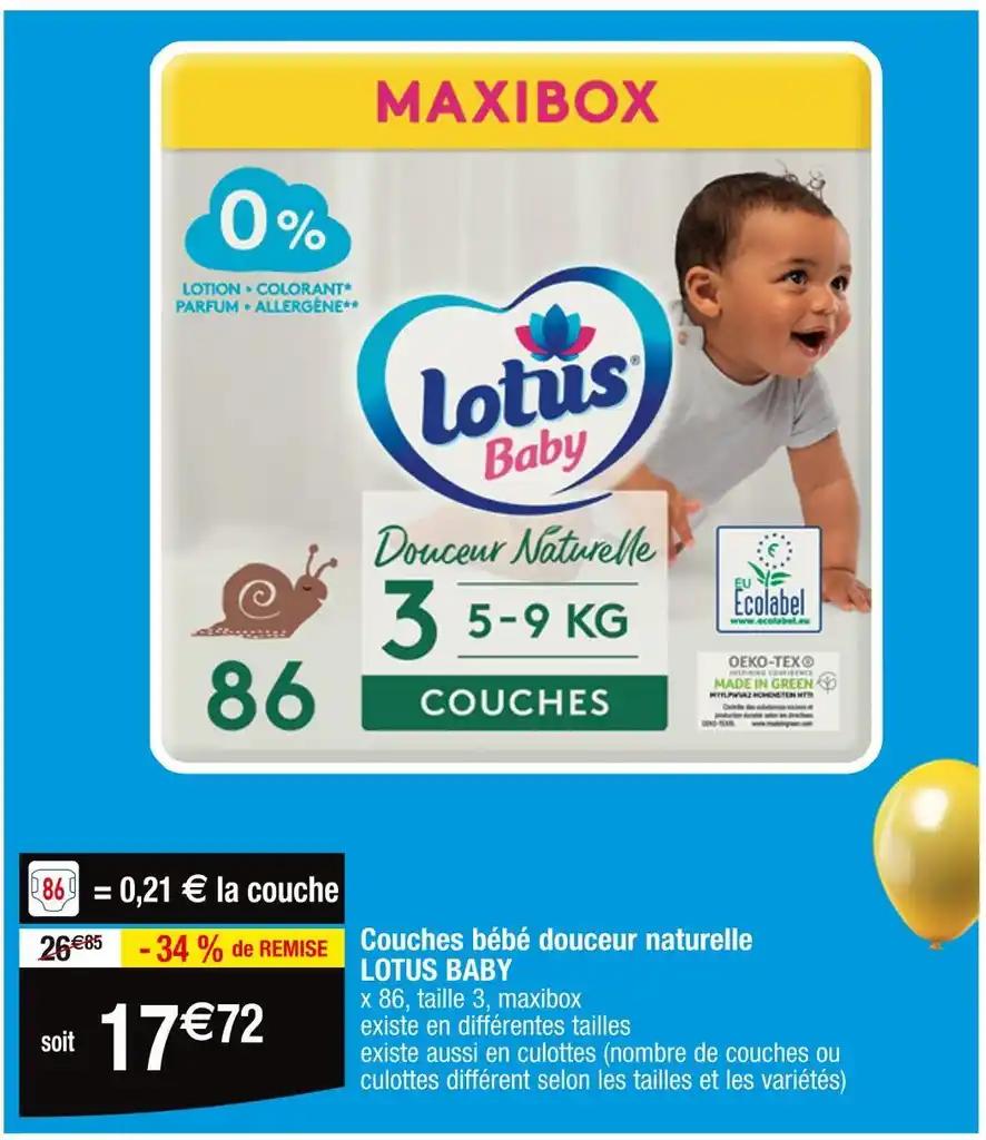 LOTUS BABY Couches bébé douceur naturelle