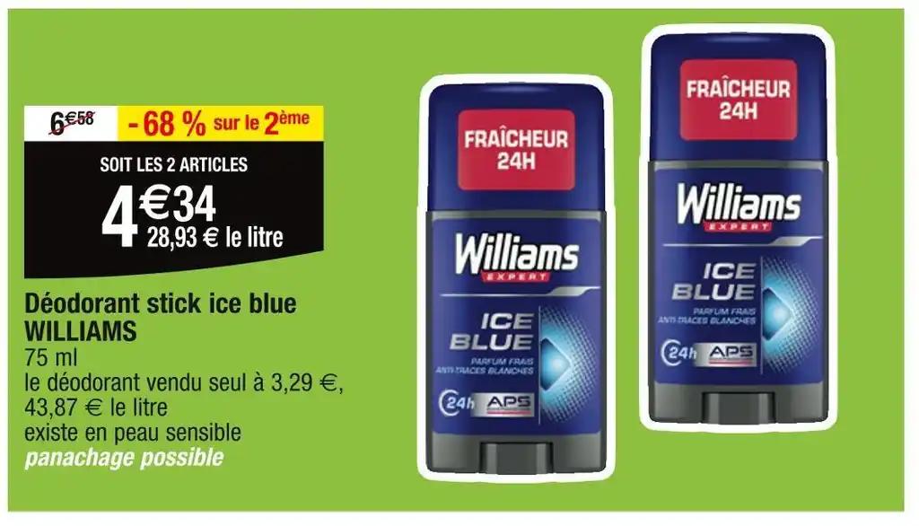 WILLIAMS Déodorant stick ice blue