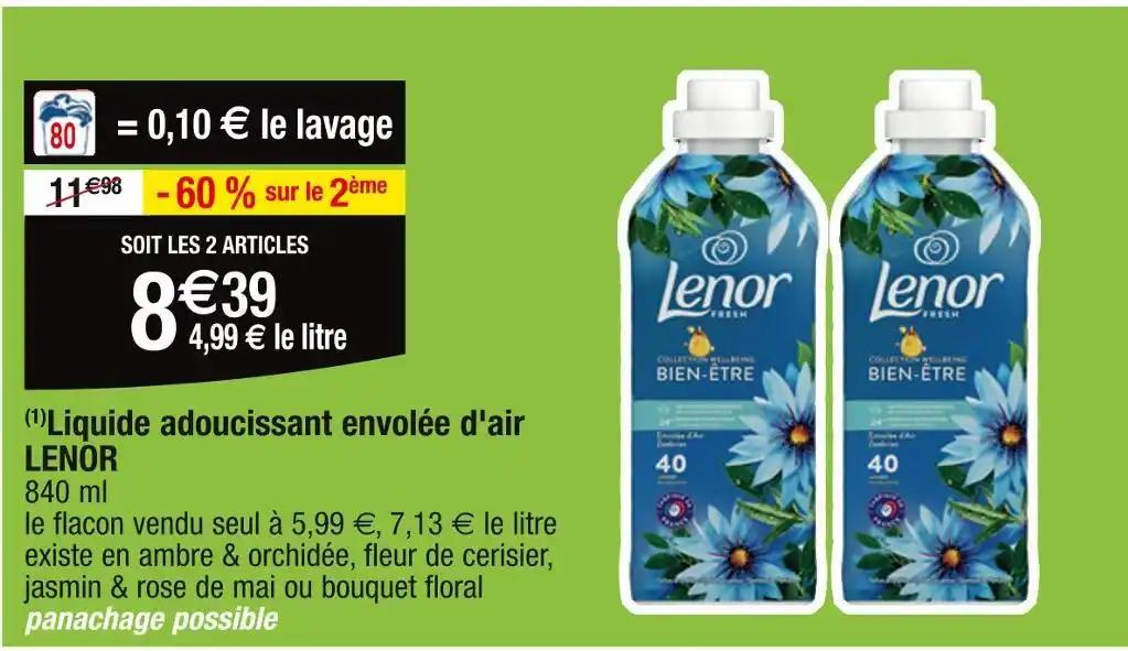 LENOR (1)Liquide adoucissant envolée d'air