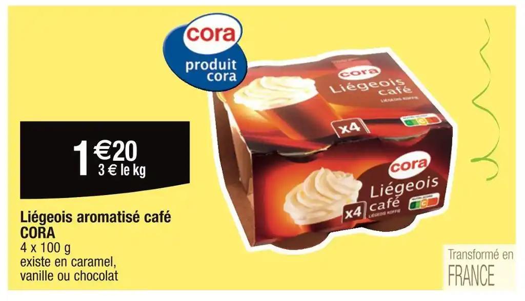 CORA Liégeois aromatisé café
