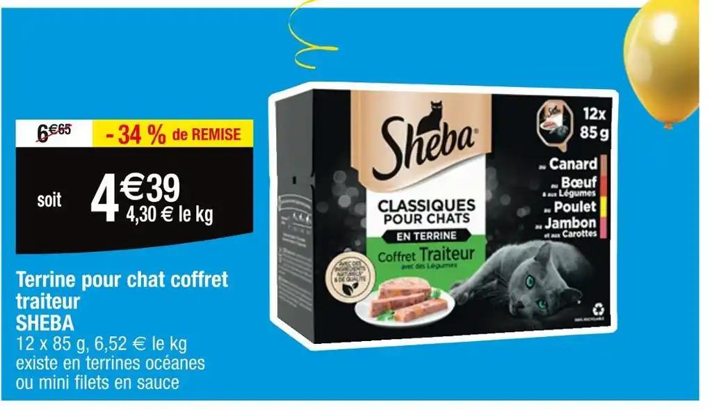 SHEBA Terrine pour chat coffret traiteur