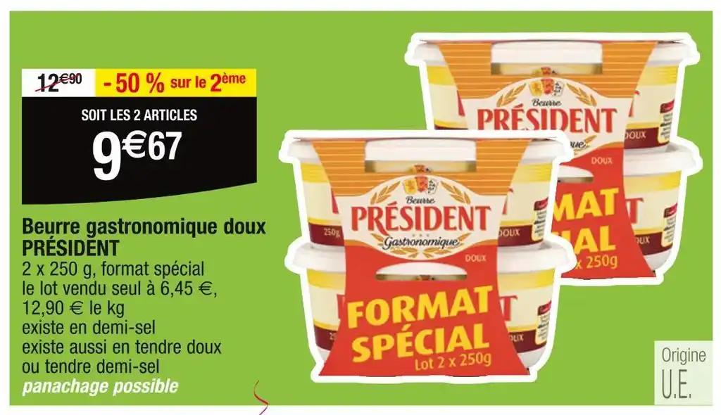 PRÉSIDENT Beurre gastronomique doux