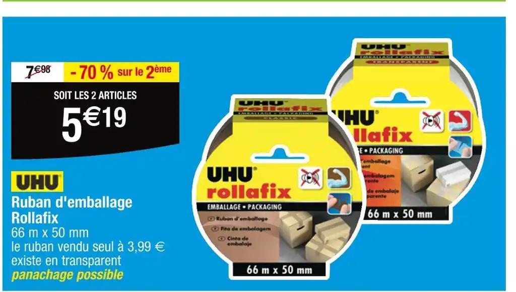 UHU Ruban d'emballage Rollafix