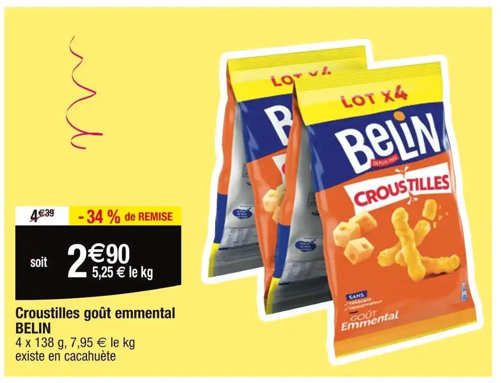 BELIN Croustilles goût emmental