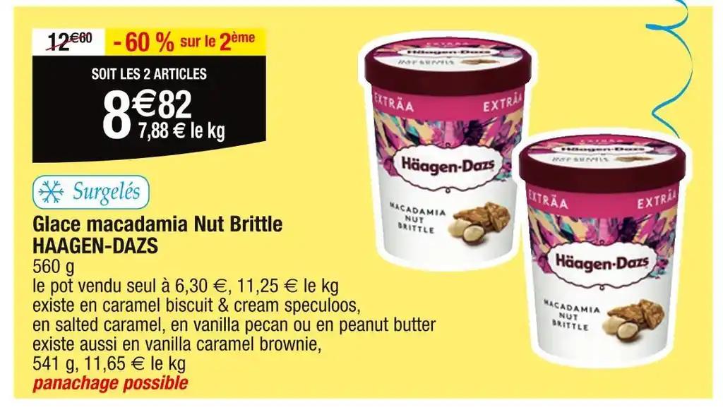 HAAGEN-DAZS Glace macadamia Nut Brittle