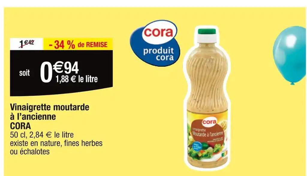 CORA Vinaigrette moutarde à l’ancienne