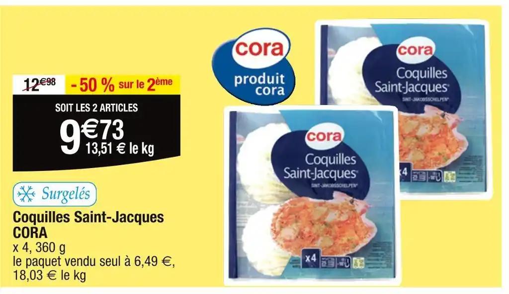 CORA Coquilles Saint-Jacques