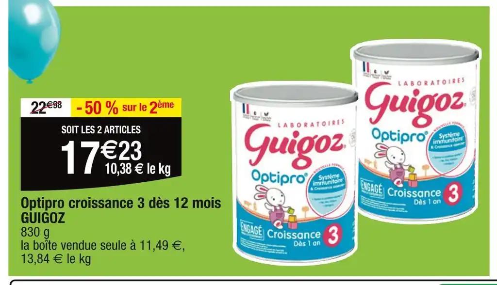 GUIGOZ Optipro croissance 3 dès 12 mois