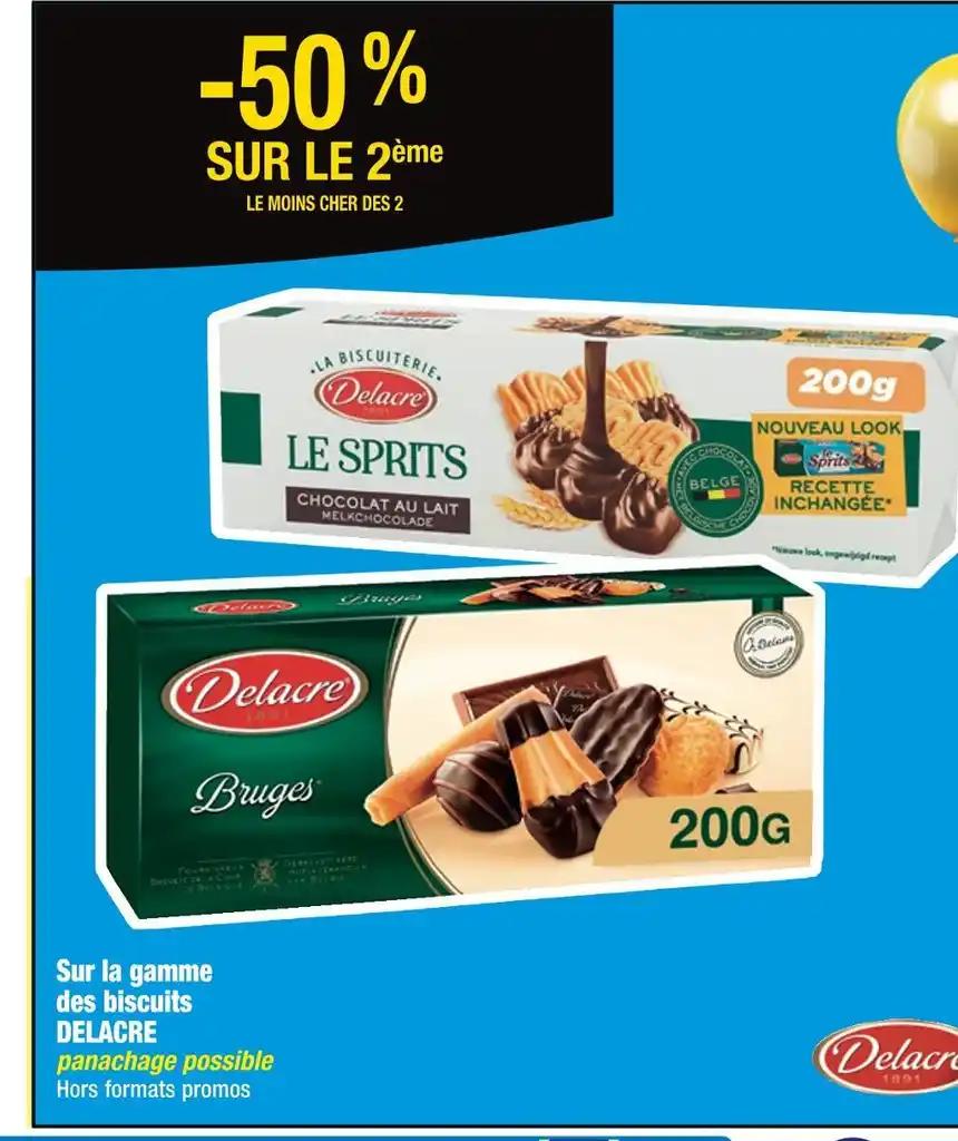 DELACRE -50 % SUR LE 2ème Sur la gamme des biscuits DELACRE