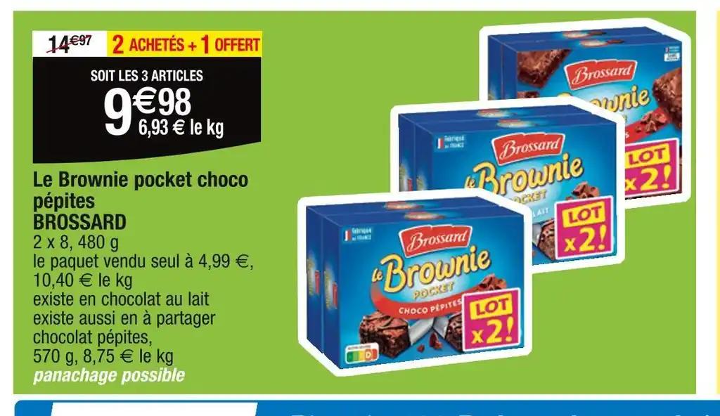 BROSSARD Le Brownie pocket choco pépites