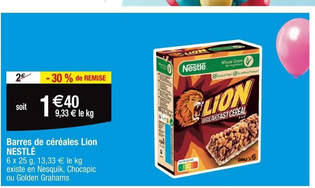 NESTLÉ Barres de céréales Lion