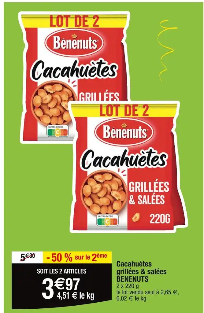 BENENUTS Cacahuètes grillées & salées