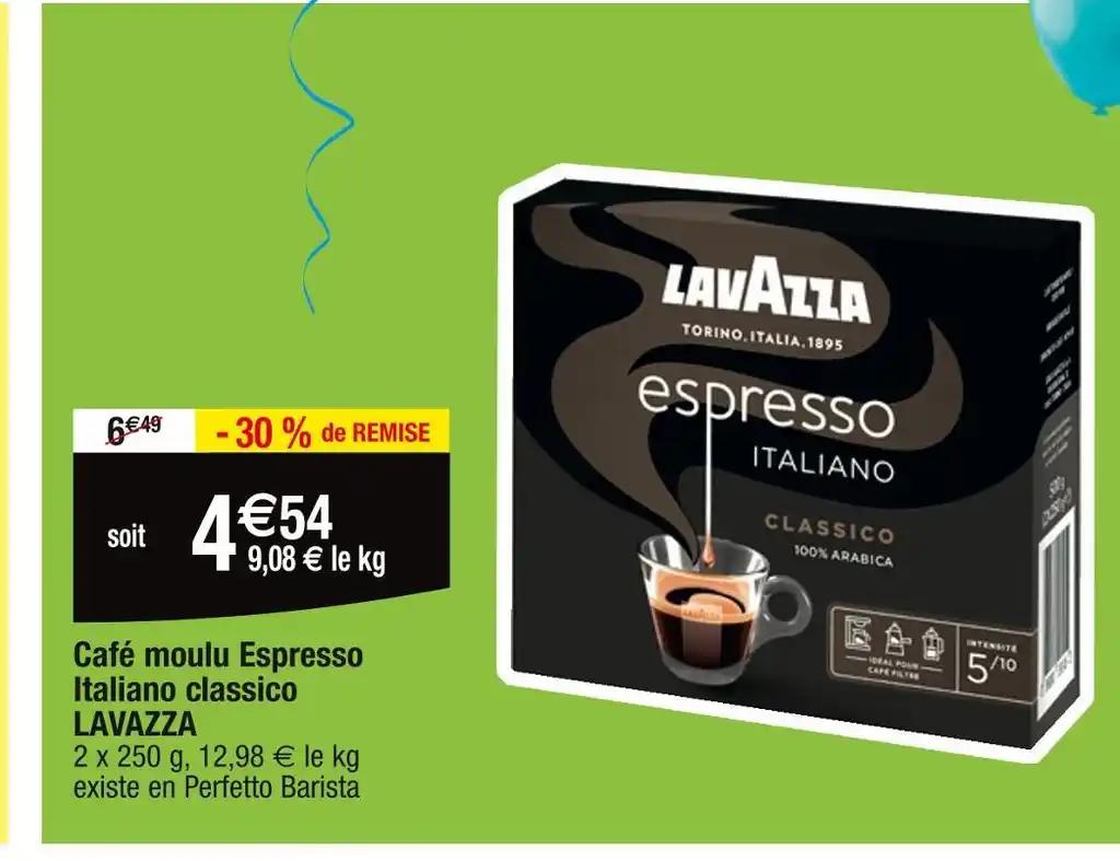 LAVAZZA Café moulu Espresso Italiano classico
