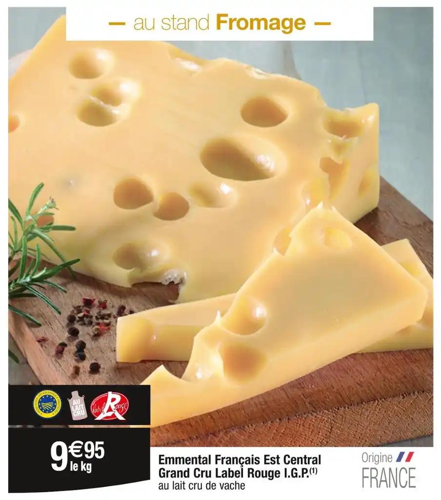 Emmental Français Est Central Grand Cru Label Rouge I.G.P
