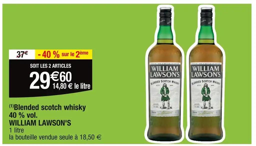 WILLIAM LAWSON'S Blended scotch whisky 40 % vol
