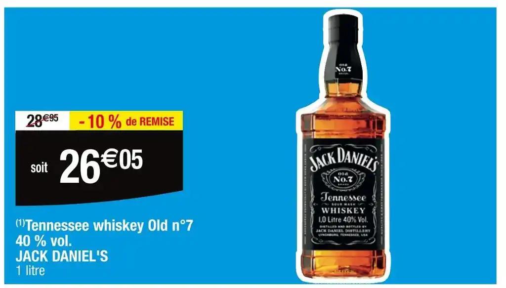 JACK DANIEL'S Tennessee whiskey Old n°7 40 % vol