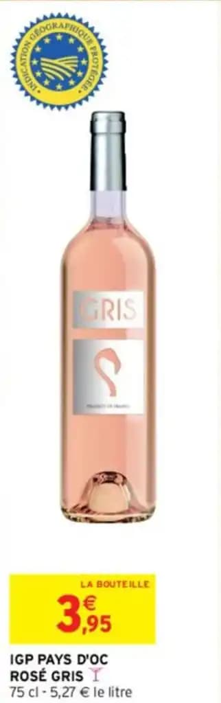 IGP PAYS D'OC ROSÉ GRIS T