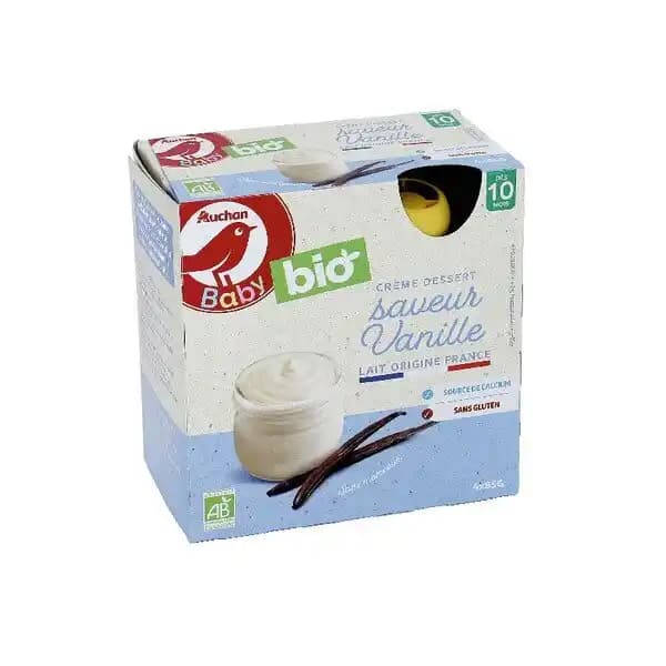 Dessert Lacté Auchan Baby Bio