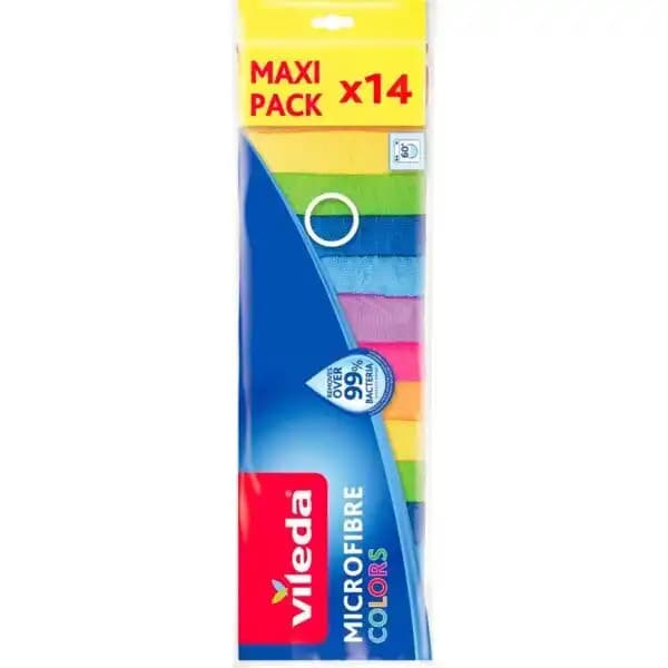 Tissus D'entretien Microfibre Colors Vileda