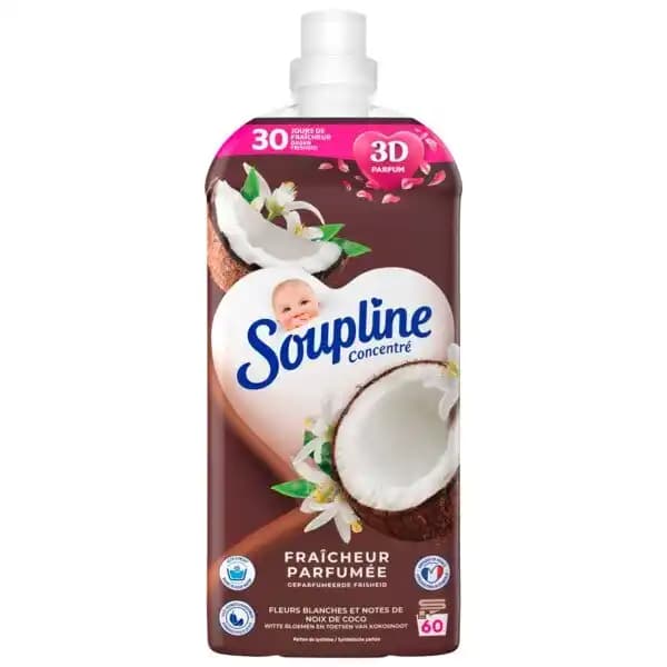 Adoucissant Concentré Fleurs Blanches & Notes De Noix De Coco Soupline