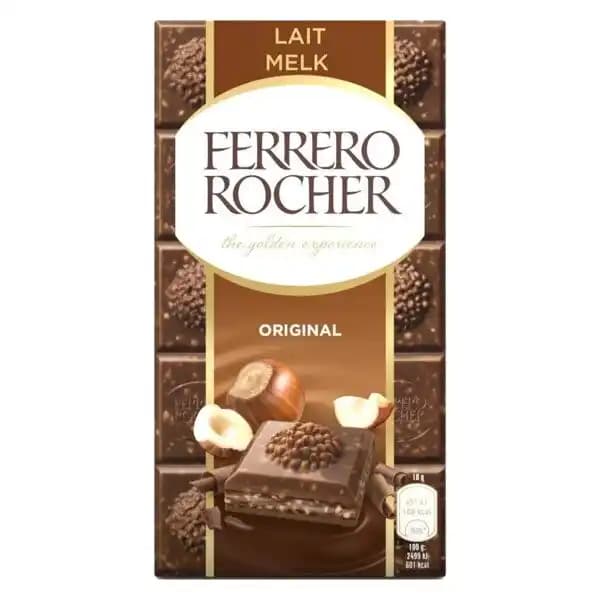 Tablettes De Chocolat Lait Ferrero Rocher