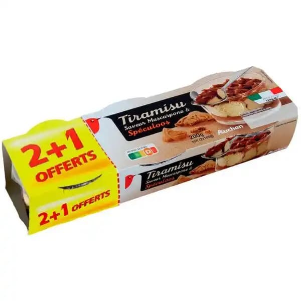 Tiramisu Spéculoos Auchan