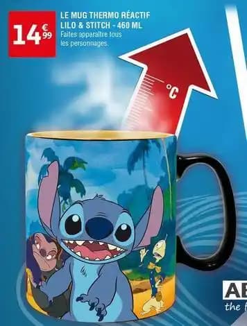 Le mug thermo réactif lilo & stitch -460 ml