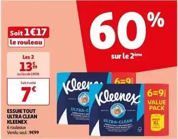 Kleenex - essuie tout ultra clean