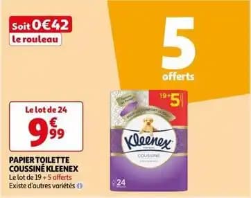 Kleenex - papier toilette coussiné