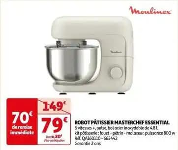 Moulinex - robot pâtissier masterchef essential