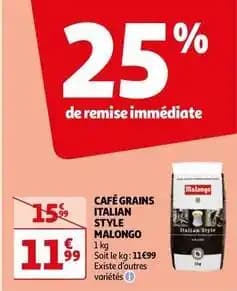 Malongo - café grains italian style