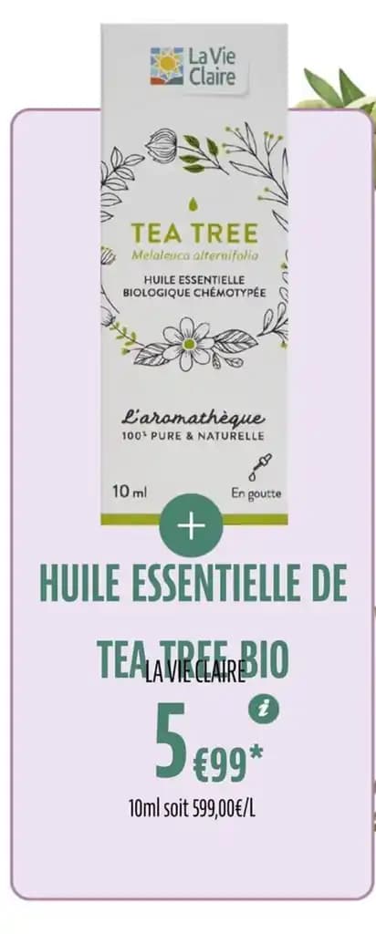 HUILE ESSENTIELLE DE TEALTREER BIO