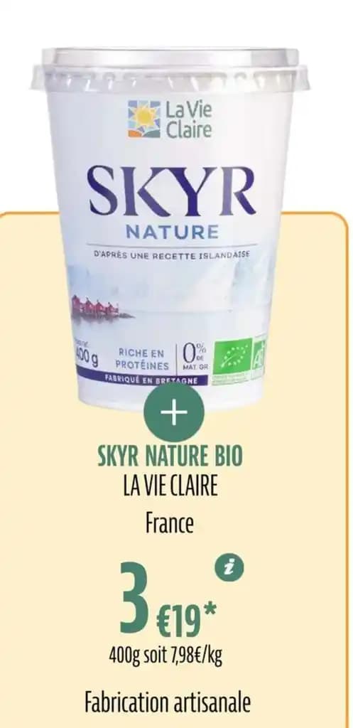 SKYR NATURE BIO LA VIE CLAIRE