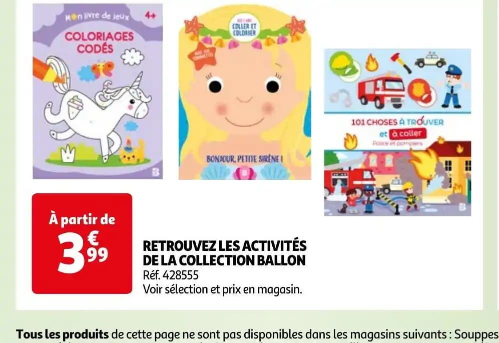 RETROUVEZ LES ACTIVITÉS DE LA COLLECTION BALLON Réf. 428555