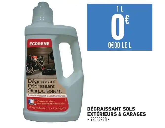 DÉGRAISSANT SOLS EXTÉRIEURS & GARAGES