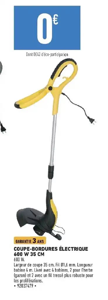 COUPE-BORDURES ÉLECTRIQUE 600 W 35 CM