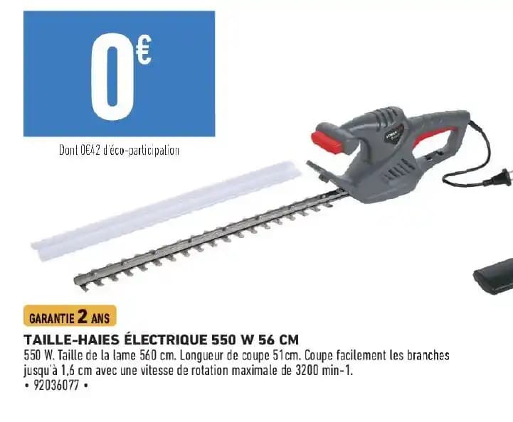 TAILLE-HAIES ÉLECTRIQUE 550 W 56 CM