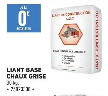 LIANT BASE CHAUX GRISE