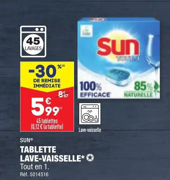 SUN® TABLETTE LAVE-VAISSELLE⭑✪