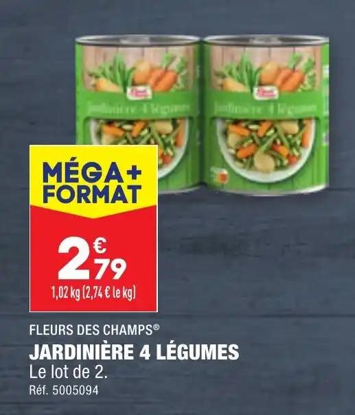 FLEURS DES CHAMPS® JARDINIÈRE 4 LÉGUMES