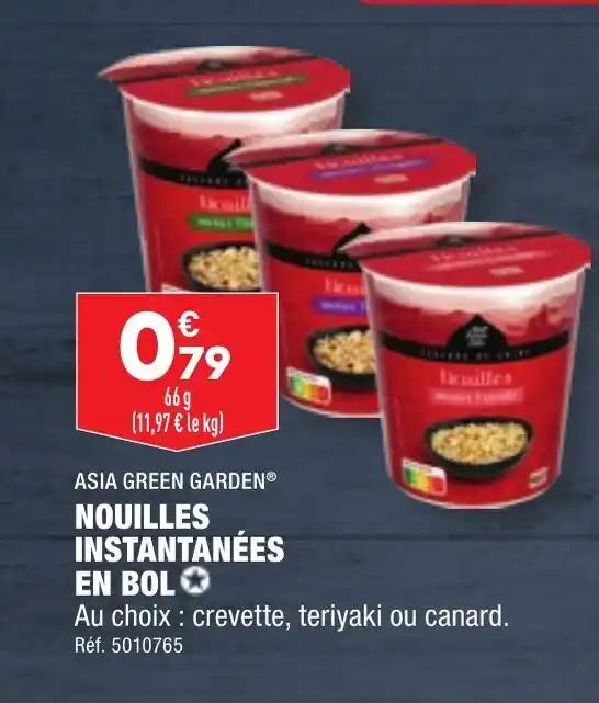 ASIA GREEN GARDEN® NOUILLES INSTANTANÉES EN BOL
