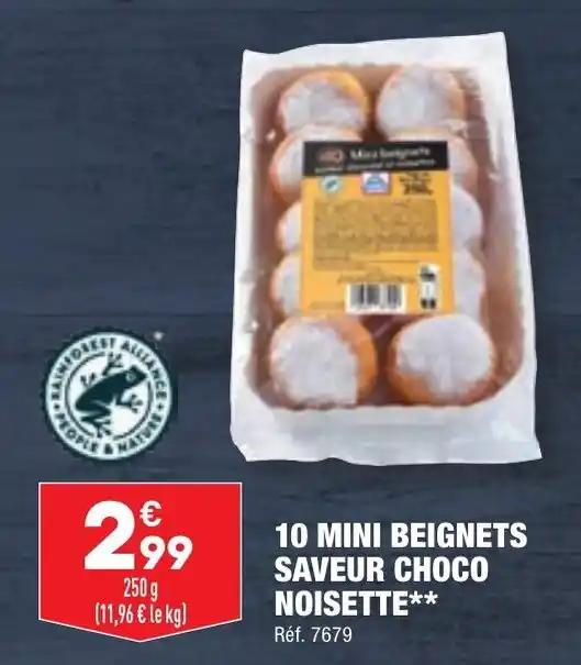 10 MINI BEIGNETS SAVEUR CHOCO NOISETTE**