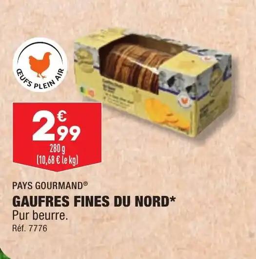 PAYS GOURMAND® GAUFRES FINES DU NORD*