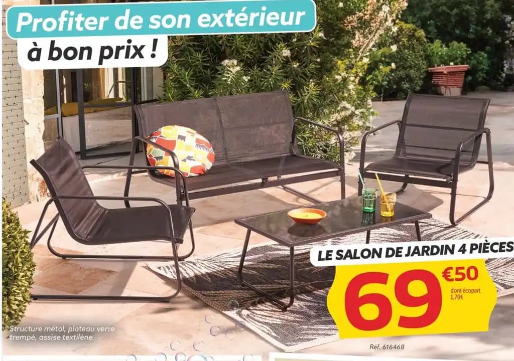 LE SALON DE JARDIN 4 PIÈCES