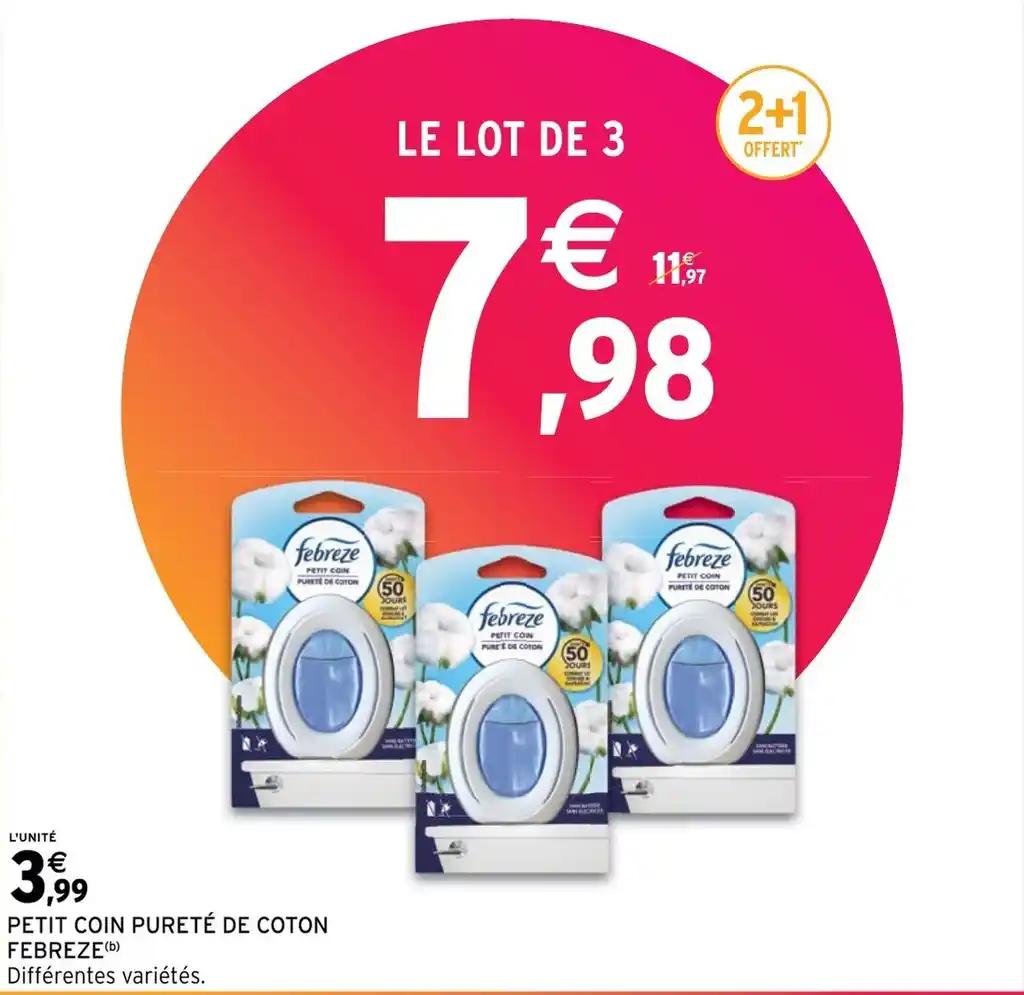 PETIT COIN PURETÉ DE COTON FEBREZE (b)
