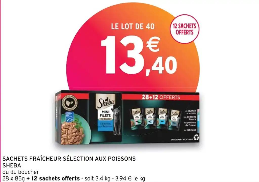 SACHETS FRAÎCHEUR SÉLECTION AUX POISSONS SHEBA