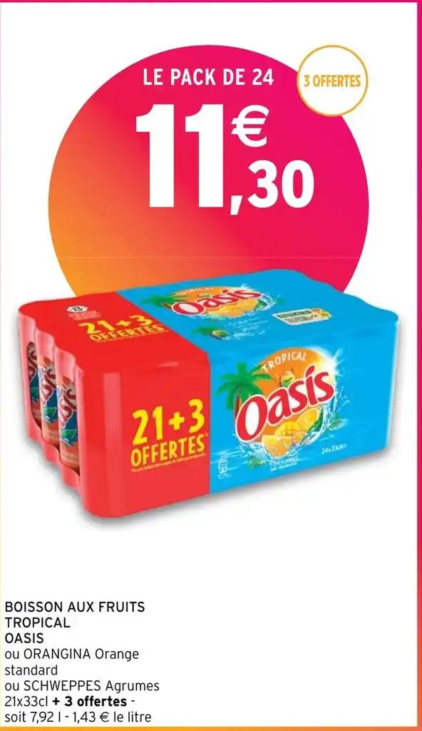 BOISSON AUX FRUITS TROPICAL OASIS